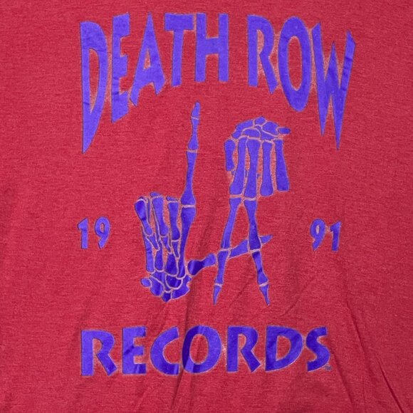 Death Row Records 1991 Rap T-shirt size 2XL - Picture 2 of 4